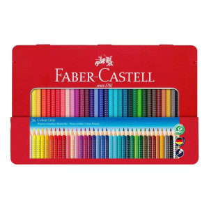 Faber-Castell Farbstift Colour Grip 36er Set im Metalletui