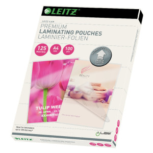 Laminierfolie Leitz iLam UDT mit richtungsweisenden Pfeilen A4 125 Micron 100