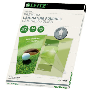 Laminierfolie Leitz iLam UDT mit richtungsweisenden Pfeilen A4 80 Micron 100