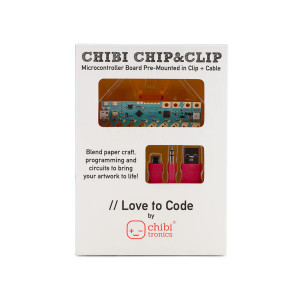 Love to Code vormontierter Chibi Chip  /  Clip