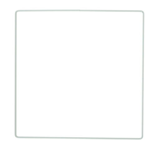 Metall-Quadrat, weiss (20 cm) | Bischoff AG