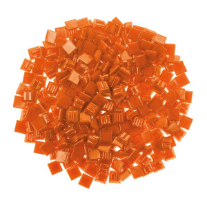 Mosaik-Glassteine, 300 Stück orange(10 x 10 mm)
