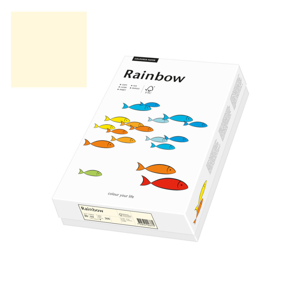 Rainbow papier couleur, A4, 160 g/m2, chamois 